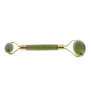 Double Rollers Jade Stone Massage Stick Wand - Rejuvenate Skin Firming for Face