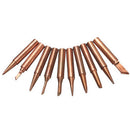 10pcs/Set 900M-T Soldering Tip Pure Copper Electric Iron Head Series Solder Tool