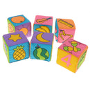 6pcs Baby Rattle Building Soft Blocks Cloth Cubes Educational Learning Toys