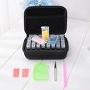 20 Grids Divided Diamond Painting Storage Box DIY Cross Stitch Tool (Black)
