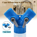 Two-way Garden Hose 3/4" Water Tap Splitter Connector Y Control Water Valve New/