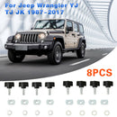 8 Sets Hardtop Quick Removal Thumb Screws for Jeep Wrangler YJ TJ JK 87-17 A