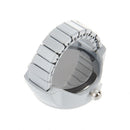Finger Ring Watch Chic White Rhinestone For Ladies X1R5