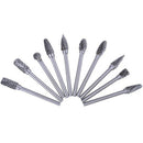 Double Thread Tungsten Steel Drill Bit Rotary Burr Grinding Bit 3mm Handle