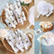 Set of 24 Handheld Fan Paper Folding Heart Shaped round fans for paper fans O4N1