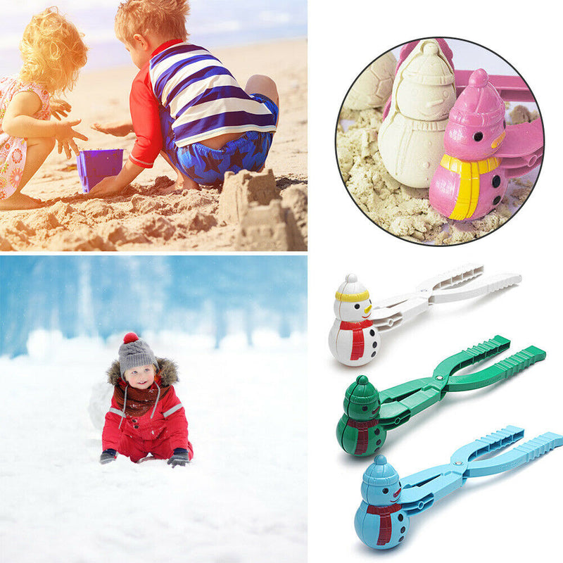 5pcs Cute Snowman Snowball Clip Anti-Freeze Snowball Molds Kit Color Random