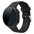Silicone Porous Watchband for Garmin Forerunner 220 230 235 620 630 (Black) A