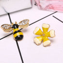 Fashion Honeybee Flower Dangle Stud Women Earrings Statement Jewelry Accessori_