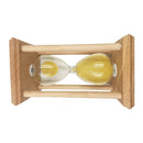 Square Sand Clock Hourglass 30 min Timer for Kitchen Yoga Kid Yellow