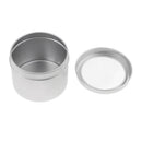 15pcs 100ml Make-up Aluminium Pot Jar Tin Lip Balm Container Salves Tea Jar