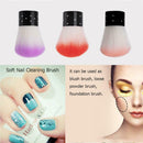 Soft Nail Cleaning Brush Blush Foundation Makeup Brush Nail Dust Cleaner