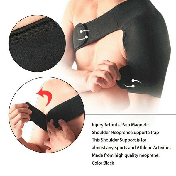 Shoulder Support Brace Back Guard Strap Wrap Belt Band Pads Single Shoulder Y8N1