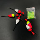 1 set (15Pcs) Vertical Buoy Sea Fishing Floats for Most Type of Angling wit