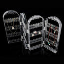 Clear Acrylic Earrings Necklace Jewelry Display Rack Stand Organizer Hold JUH