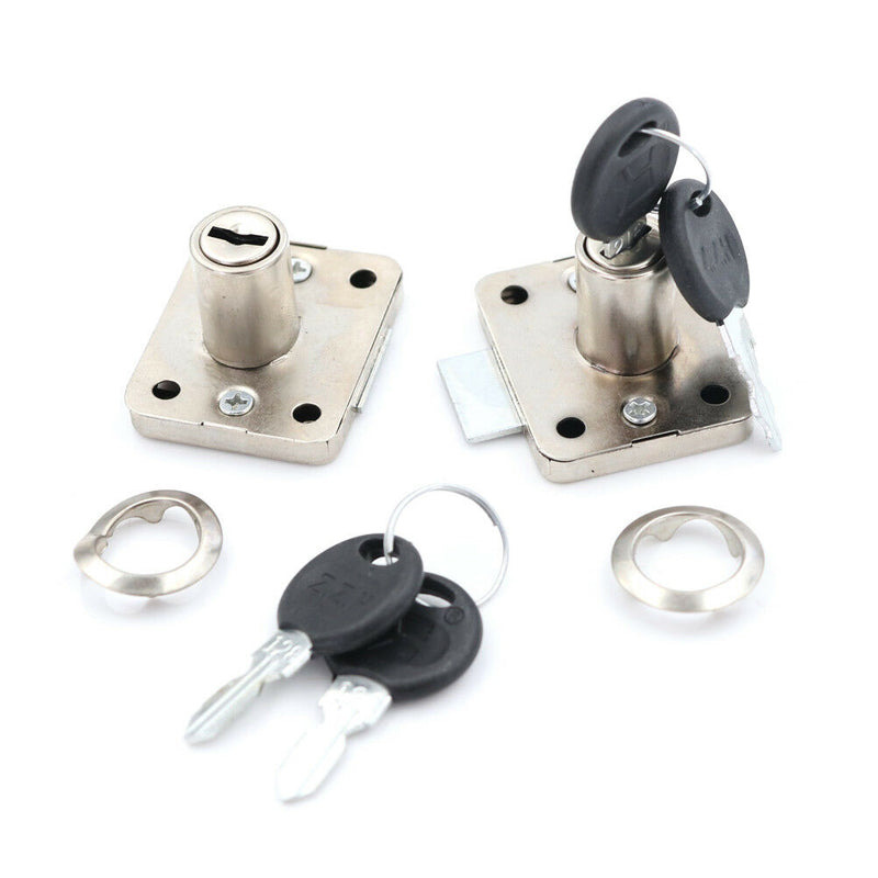 Metal Desk Drawer Dead Bolt Lock For Drawer Box Cabinet Cupboard Panel+2  ME