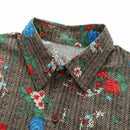 Fashion Men'S Short Sleeve Shirts Hawaiian Beach Shirt Summer Casual Flower