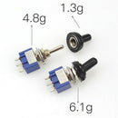 Mini Latching Toggle Switch 3 Pin ON/ON SPDT 6A 125VAC/3A 250VAC Free P AUD