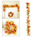 Artificial Maple Leaf Garland Thanksgiving Home Wedding Fireplace Party Decor