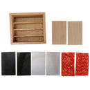 Montessori Rial Material Thermic Tactile Sense Tablets In Wooden Box 12x12x7cm