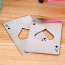 Smart Poker Card Ace of Spade Bar Soda Beer Bottle Opener Stainless Cap Ste Q0C6