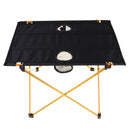 Folding Aluminum Camping Picnic Table Dining Desk Outdoor Gear Orange