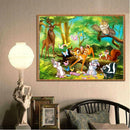 5D DIY Full Drill Diamond Painting Cartoon Animals Cross Stitch Embroidery