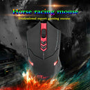 2.4GHz Wireless Gaming Mouse 7 Buttons 2400 DPI LED Backlight Optical Mouse Red