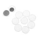 10Pcs 26mm plastic round applied clear cases coin storage capsules holder xzTOCA