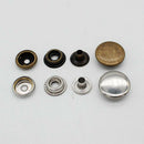 50 Set Metal Leather Snap Buttons Press Studs For Jeans Bracelets 2 Colours
