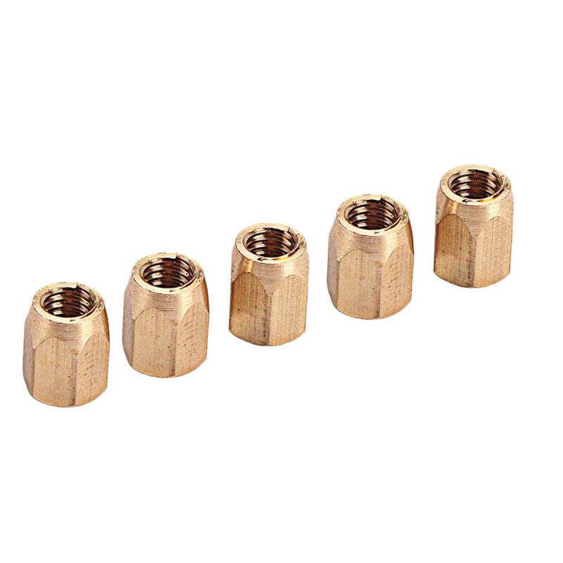5 Pieces Brass Guitar Truss Rod Nut for Electric Guitar Bass Parts Stringed