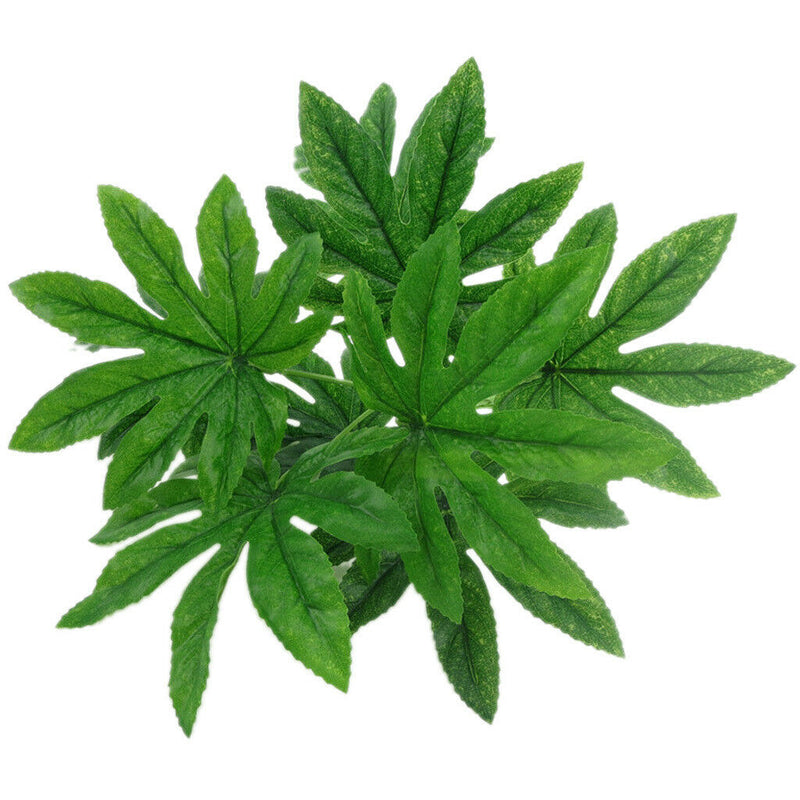 1 Stem Artificial Green Fern leaf Bush Brunch for Wedding Greenery Plant