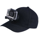 Black Baseball Cap With Camera Holder