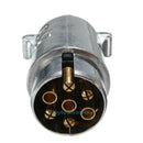 7 Pin Plug Round Male Metal Caravan Trailer Truck Ute Automotive Parts Boat