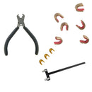 9pcs Bowstring Nocking Points + Nocks Pliers + T Bow Square Archery Hunting