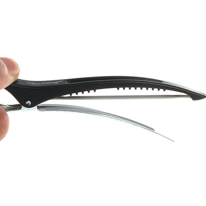 6Pcs Hairdressing Women Duck Mouth Hair Clips Metal Hairpins Salon Clamps Gw