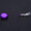 5X(Retractable Ski Pass ID Card Badge Holder Key Chain Reels With Clip PurpF2R6)