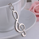 Creative Music Symbol Metal Keychain Ring Keyring Key Fob Funny Xmas Gifts ME