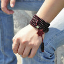 Sandalwood Beads 216 pcs Buddhist Tibetan Buddha Mala Bracelet Necklace