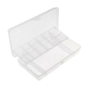 Plastic Organizer 11 Compartment Storage Box Earring Jewelry Case Container