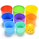 Stack & Nest Plastic Cups Rainbow Stacking Tower Educational Stacking Kids To FT