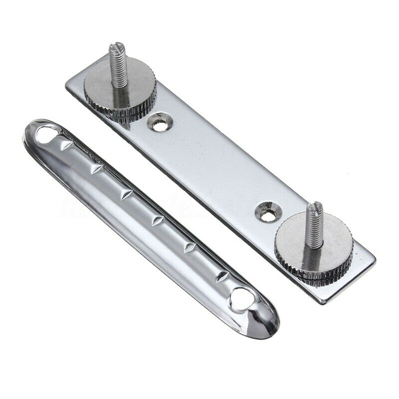 Set Fixed Adjustable Bridge Tailpiece For Teisco Harmony Kay Guitar New