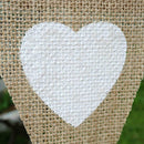 Christmas Wedding Party Decorated With A Colorful Flag Love Hessian Pennant