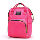 Dot Print Backpacks Mommy Maternity Bags Baby Care Diaper Bags (Rose Red) SN9F