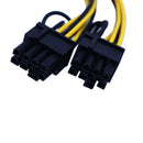 Video card 6pin to Double 8pin(6pin+2pin) connector cable extention cables JR