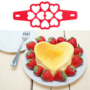 Pancake Egg Ring Maker Silicone Nonstick Kitchen Cooking Tool With 10 Holes