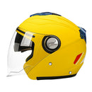 Flip Up Motorcycle Helmets Dual Visor Full Face Helmet Outdoor Sports Yellow