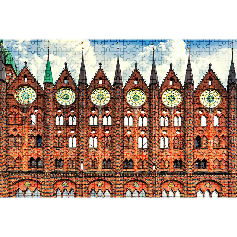 1000pcs Jigsaw Puzzle Bell Tower DIY Educational Toys Paper Picture Gifts