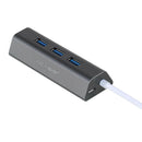 1X(Acasis High-Speed Usb Distributor 3 Hubs One Trailer Three Usb Extension