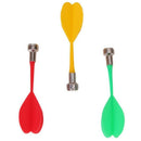 3pcs Darts Magnetic Darts Game Plastic Red + Green + Yellow G4Z6