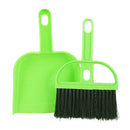 Mini Green Black Car Keyboard Cleaning Whisk Broom Shovel Set T6I9